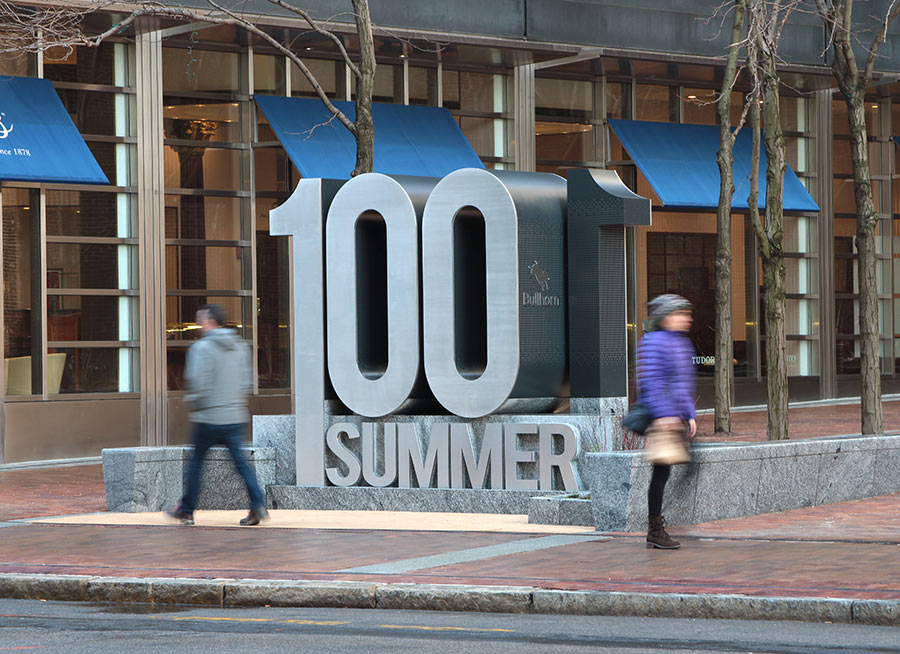 100 Summer Street Boston Signage