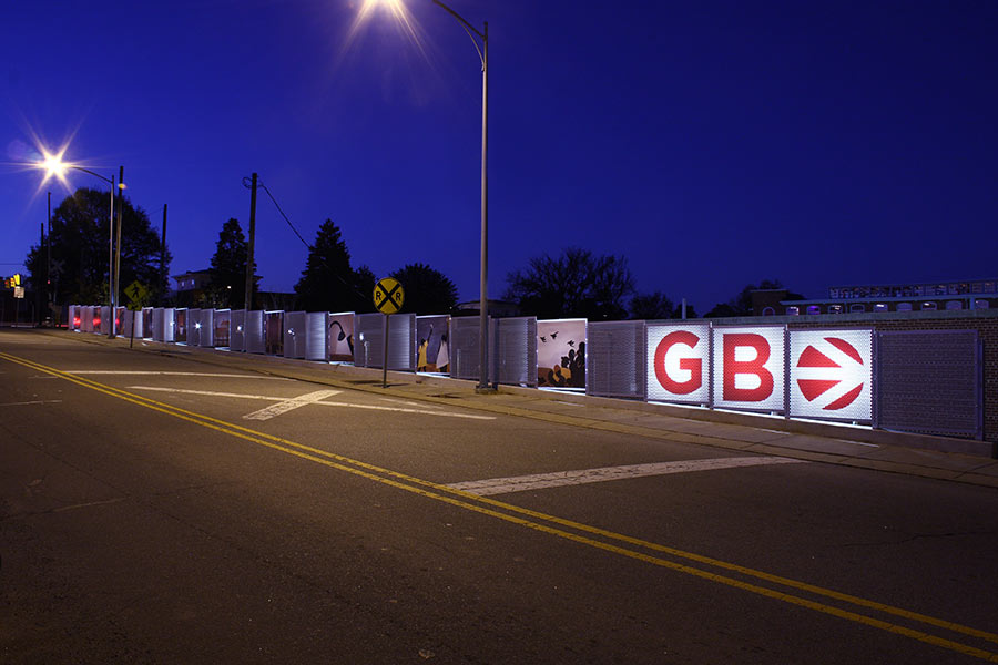 Golden Belt Illuminated Wall