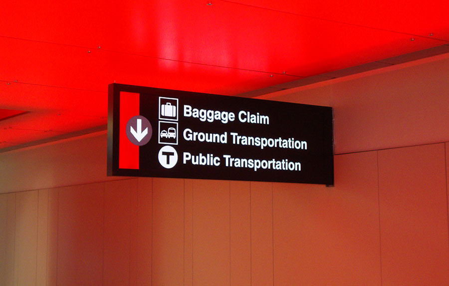 Logan Airport Wayfinding Signage