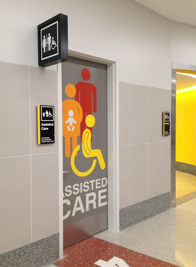 Logan Airport Restroom Signage & Graphics