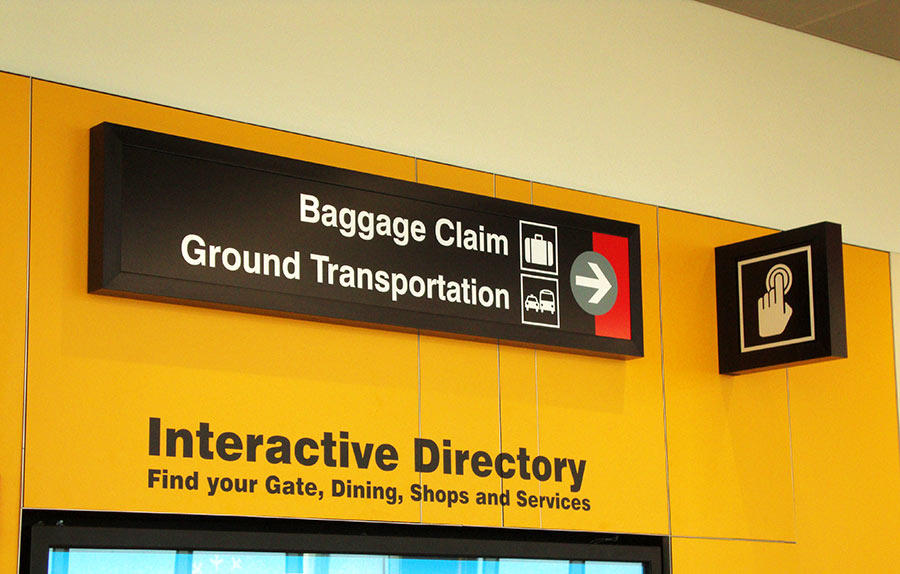 Logan Airport Wayfinding Signage