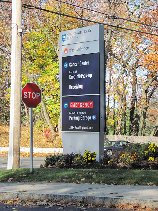 Newton-Wellesley Hospital Wayfinding Signage