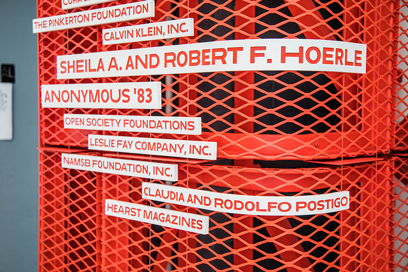 Parsons School of Design Donor Wall