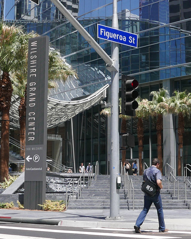 Wilshire Grand Center Wayfinding Pylon